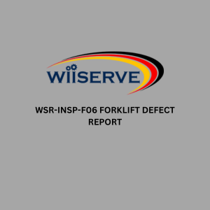 WSR-INSP-F06 FORKLIFT DEFECT REPORT