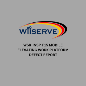 WSR-INSP-F15 MOBILE ELEVATING WORK PLATFORM DEFECT REPORT
