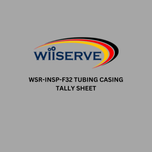 WSR-INSP-F32 TUBING CASING TALLY SHEET