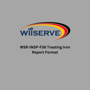 WSR-INSP-F36 Treating Iron Report Format